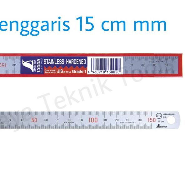 

➻ Penggaris Shinwa 15cm mm/mm Stainless Steel ♣