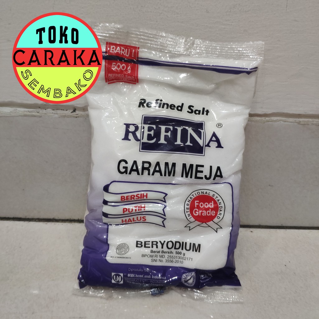 

Garam Refina - Dapur Masak Meja Konsumsi - Beryodium - 500g