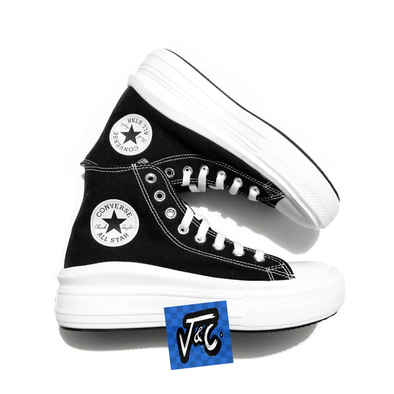 Converse Chuck Taylor All Star Lift Platform Move Canvas Hi Black