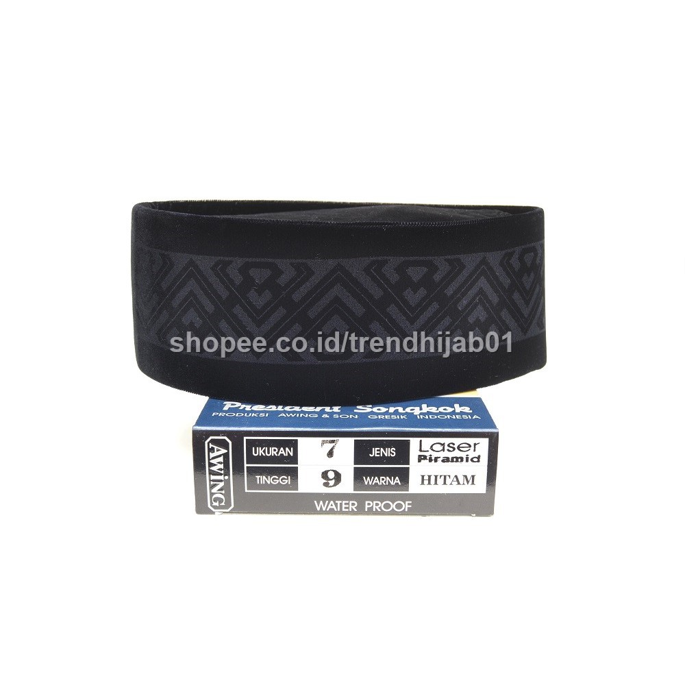 Peci Awing Songkok Awing Elegant Laser Piramid Songkok Motif Laser