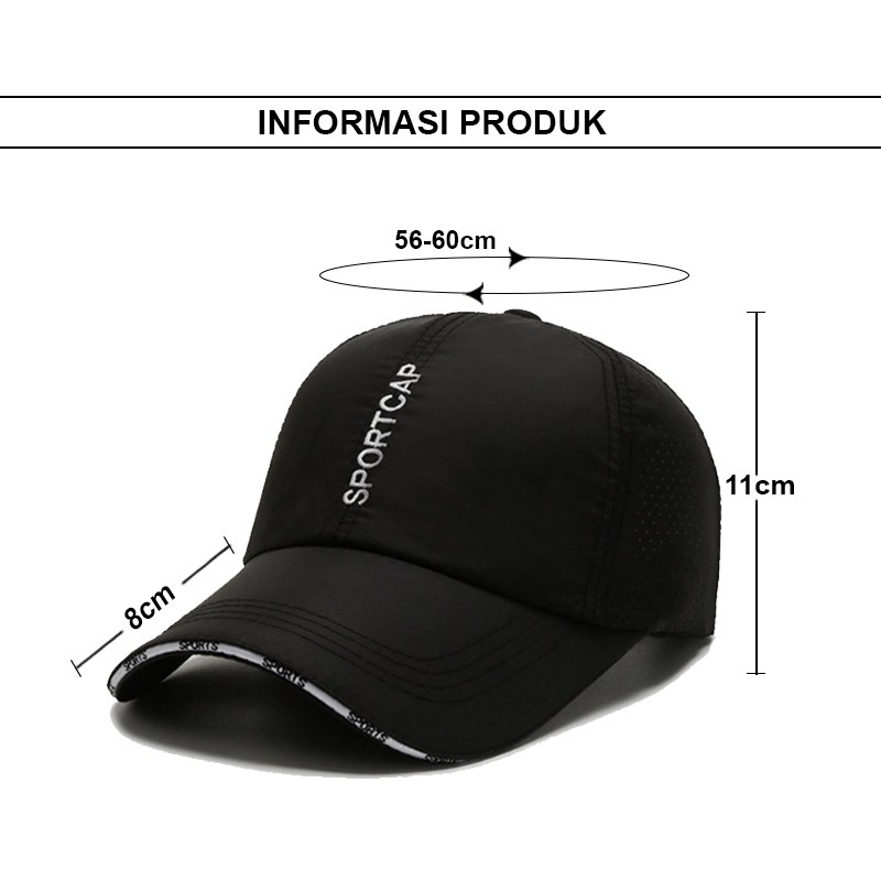 TOPI BASEBALL CAP OUTDOOR GYM SPORT VISOR GOLF HAT TOPI COWOK DEWASA KEREN KOREA TR9