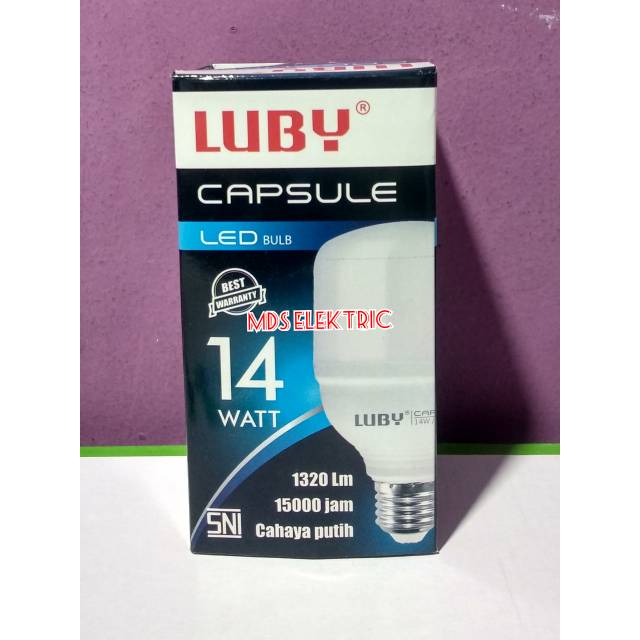 LAMPU LED LUBY CAPSULE 14 WATT CAHAYA PUTIH