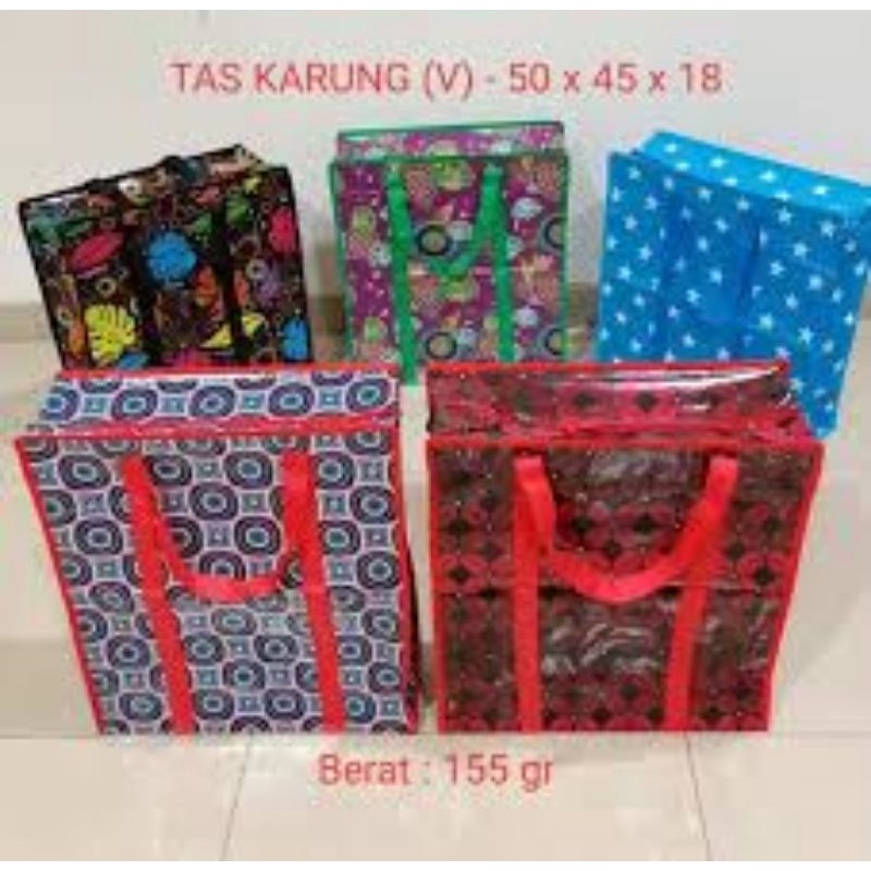 tas karung lebar samping tali keliling/tas pasar tali keliling/tas baju