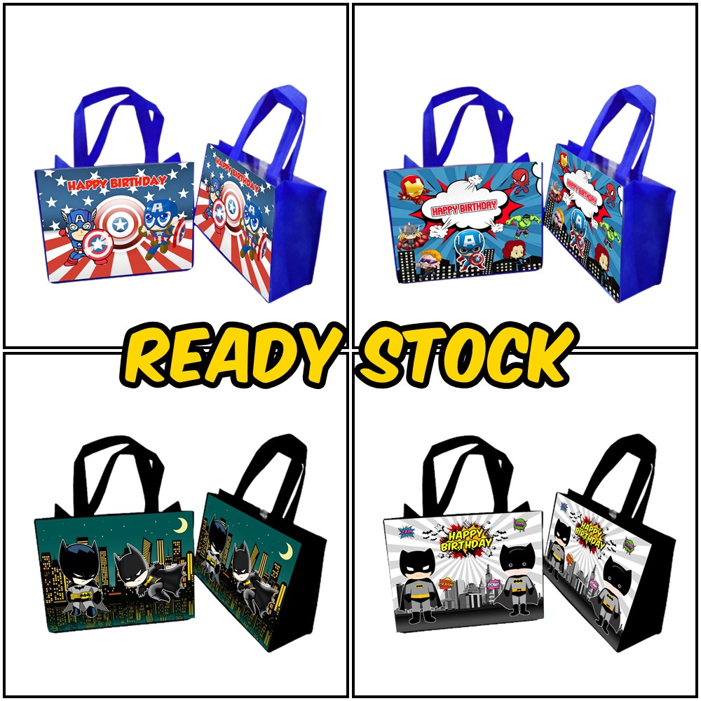 Tas Ultah Ready Stock : Captain America, Avengers, Batman