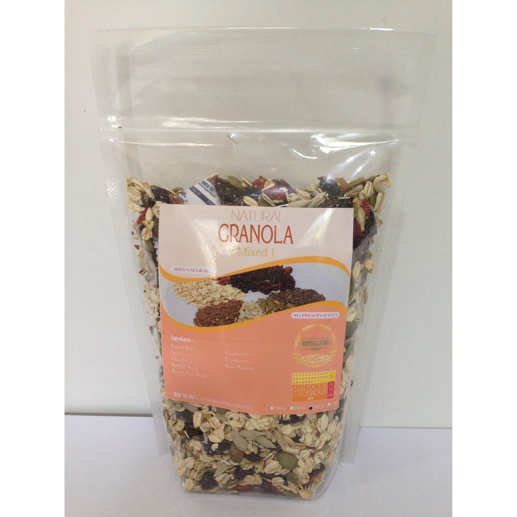 

Natural Granola Mixed 1 - 500 gr