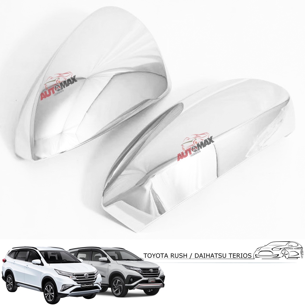 Cover Mirror / Cover Spion Chrome All New Rush / All New Terios