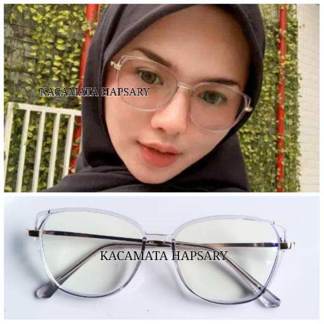 FRAME KACAMATA MINUS | KACAMATA ANTI RADIASI | KACAMATA WANITA | PHOTOCROMIC / BLUERAY | ANTI UV