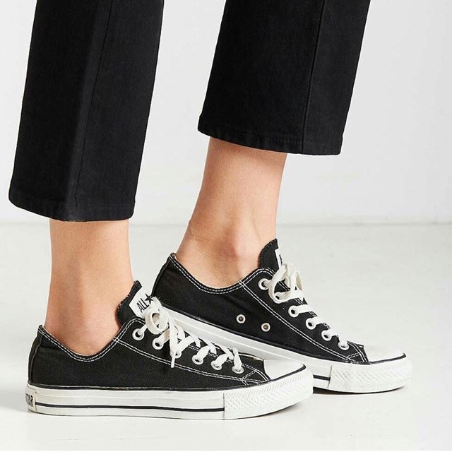 Sepatu converse hitam putih pendek cowok cewek