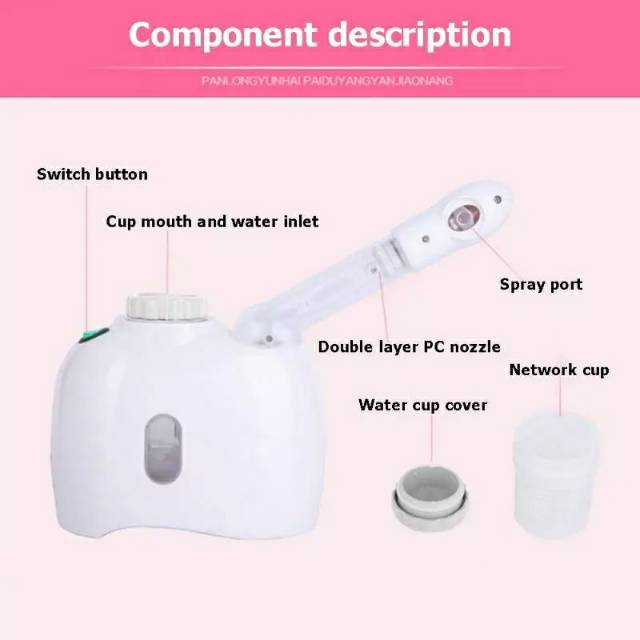 Facial Steamer Alat Facial Sauna Steam Uap Spa Steamer Wajah Salon Vapozone Besar