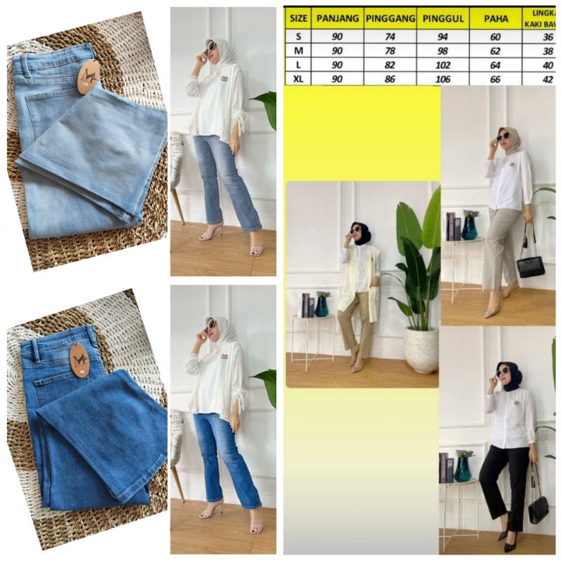 Celana Hitam Jeans Fumiko Marema Zalifa