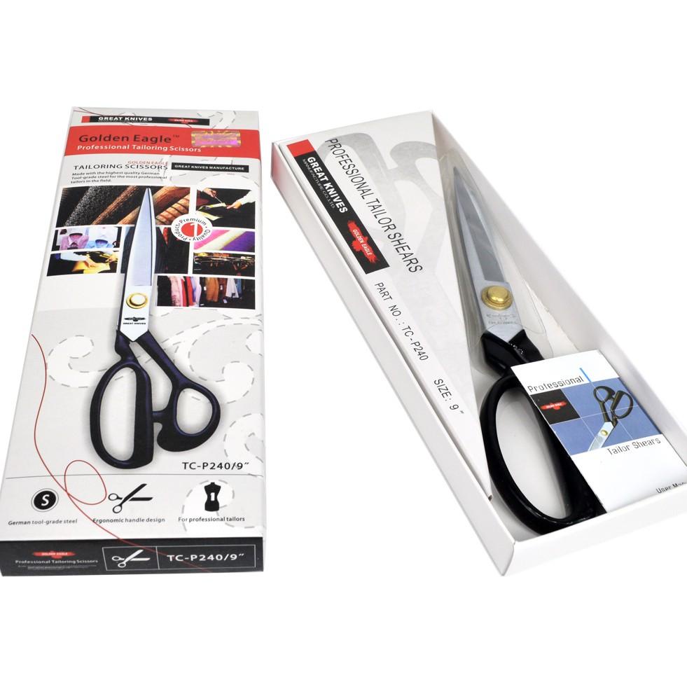 

Gunting Potong Bahan Kain Professional Golden Eagle 9 inch TC-P240-A - Professional Tailor Scissors Best Seller