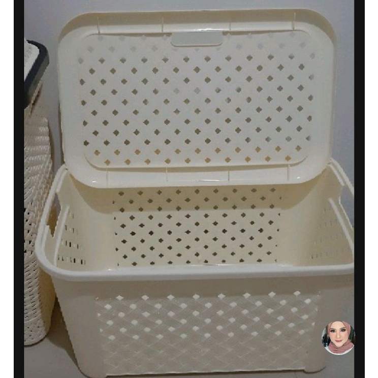 KERANJANG PAKAIAN GREEN LEAF 1531 PLASTIK / LAUNDRY BASKET BOX CONTAINER BAJU SERBAGUNA