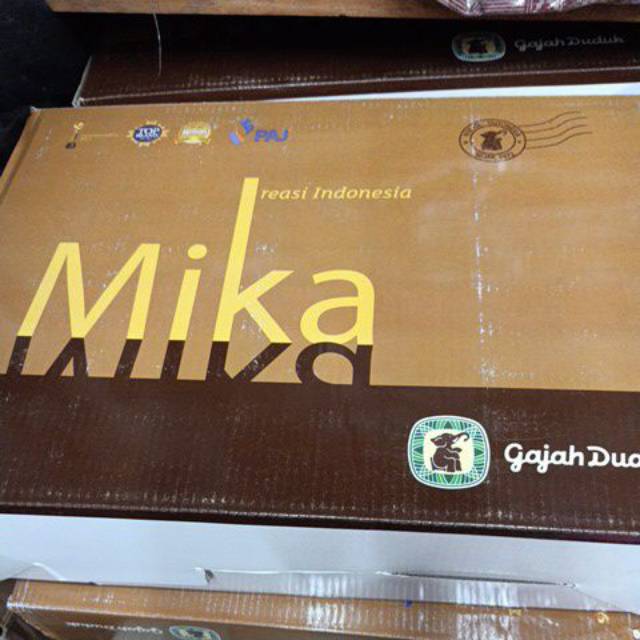 

Gajah duduk mika isi 10pcs per kardus