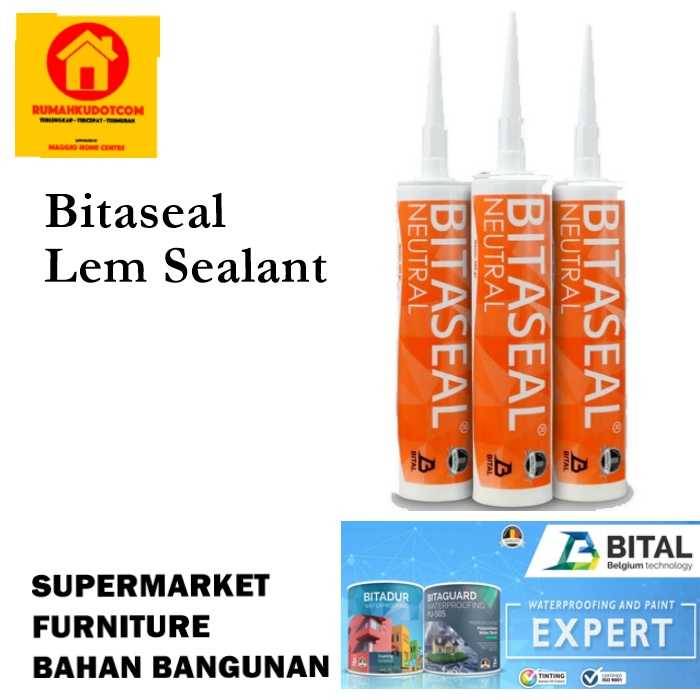 

LEM PEREKAT KERAMIK - LEM KACA BITASEAL NEUTRAL 300GR - BITAL