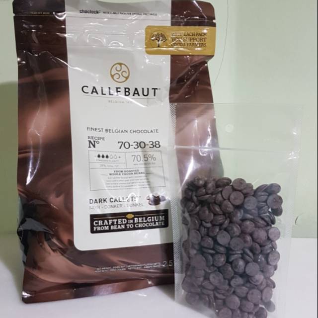 

Callebaut Dark Chocolate Couverture 70.5% Repack 250g