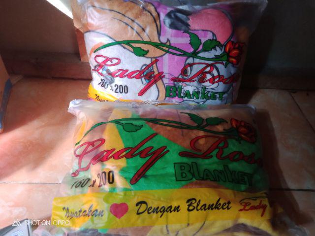 New Selimut Lady Rose Big Leaf 160x200