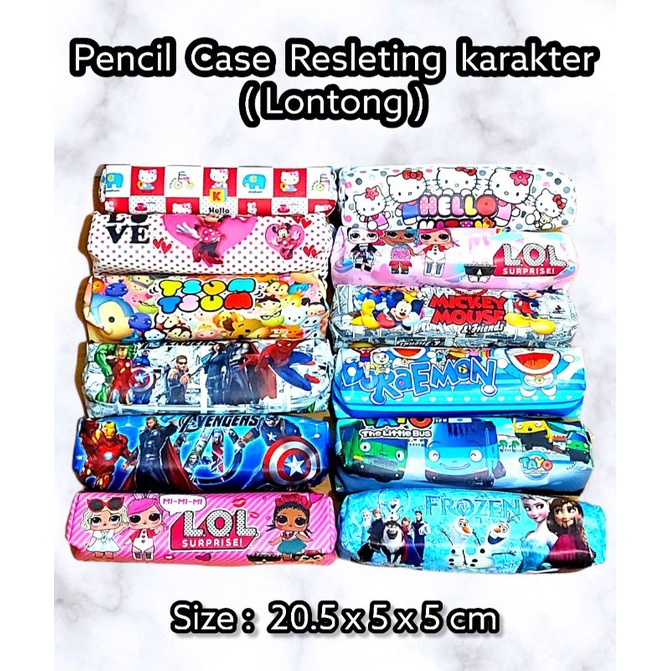 

Case Tempat Pensil Anak Murah Resleting Lontong Goddie Bag Ultah anak LOL Little pony Tsum avengers