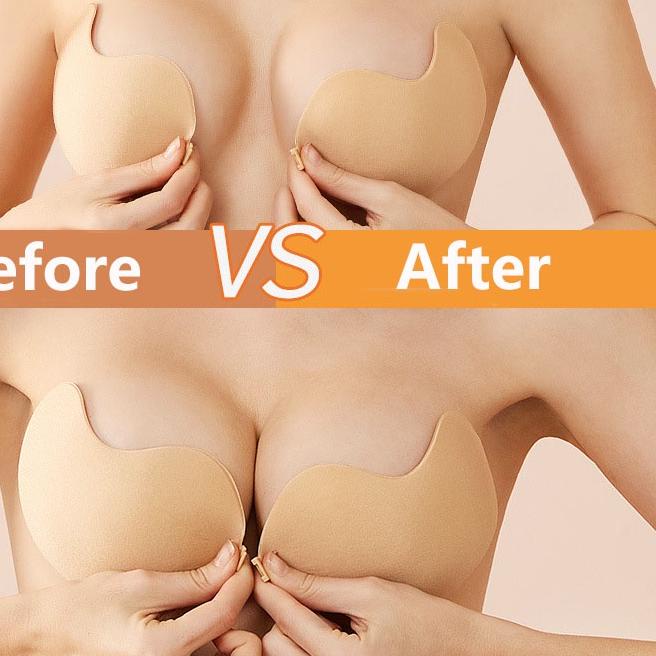 ✶ Sakura Pakaian Dalam Cup 34A-38B Reusable Silicone Cover Bra Pad Skin Adhesive Gel Nuibra ❈