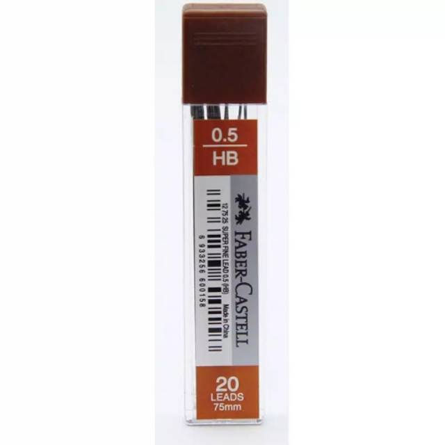 

Isi Pensil Mekanik 0.5 mm HB / Lead Superfine 0.5mm HB Faber Castell