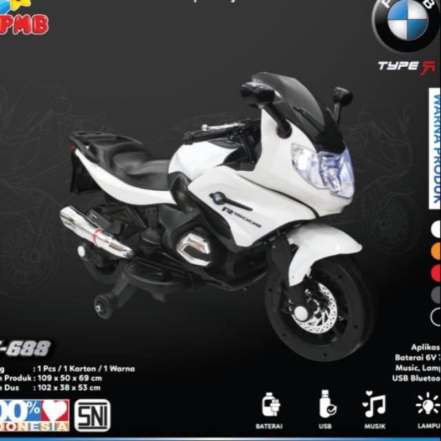 MOTOR AKI ANAK PMB 688 MODEL TERBARU COCOK BUAT KADO ANAK