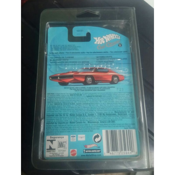 hotwheels cool classic 63 CHRYSLER TURBINE HW SPECTRAFROST rare variant