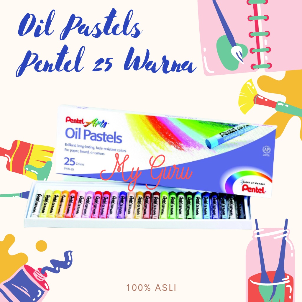 

[SET] KRAYON PENTEL 25 WARNA PHN-25 CRAYON OIL PASTELS