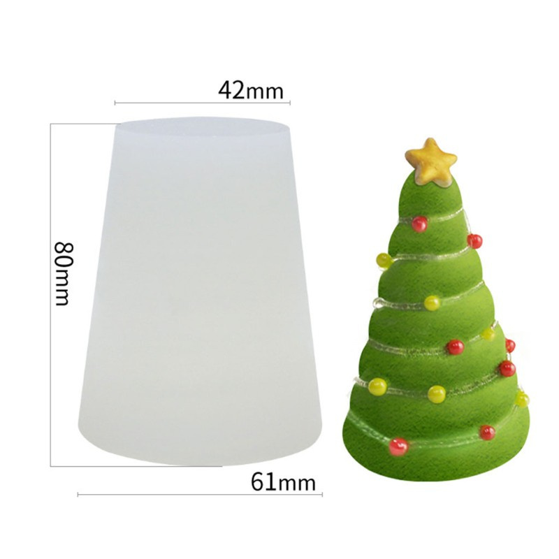 Glitter DIY Crystal Epoxy Resin Mold Mousse Cake Baking Christmas Silicone Mould Tool