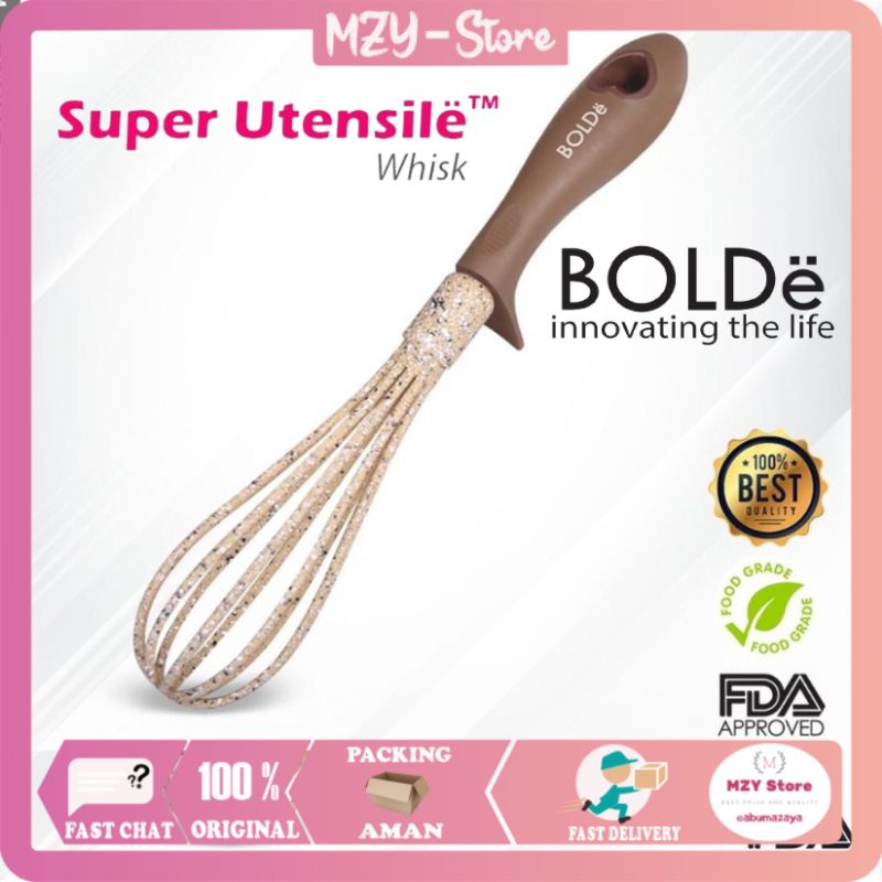 (FREE Sendok Takar) BOLDe Super Utensile Beige Spatula BOLDe Sutil Sodet Sendok Satuan Bolde 1 Pcs - ORIGINAL 100%