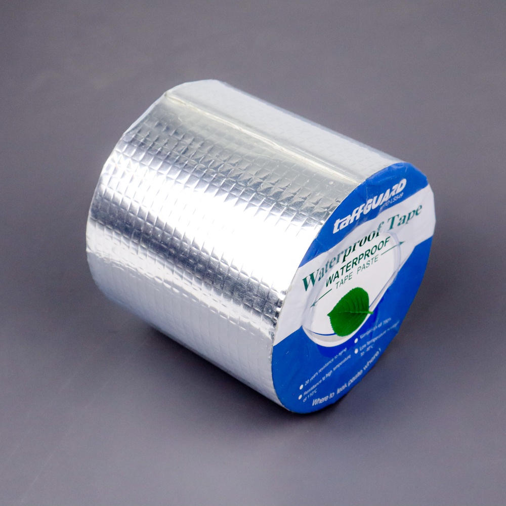 Lakban Aluminium Foil Butyl Super Adhesive Duct Tape Waterproof 5 cm x 5 m - LS549 - 7ROT6VSV Silver