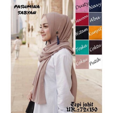 Jilbab/hijab pashmina diamond Italiano/ pashmina nissa sabyan diamond