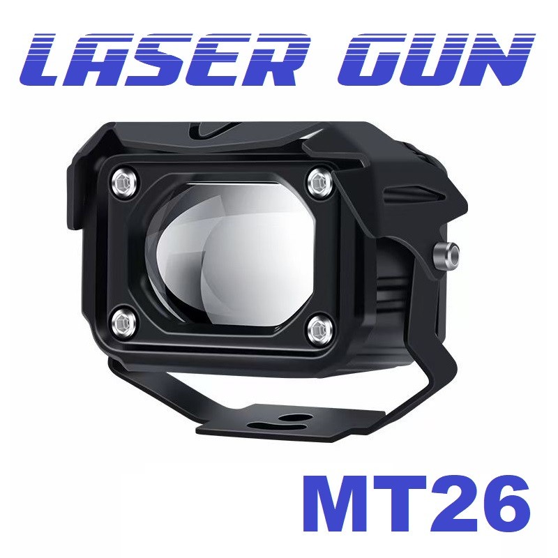 LAMPU TEMBAK SOROT LED LASER GUN MT26 LASERGUN D2 MOBIL MOTOR DUAL CSP