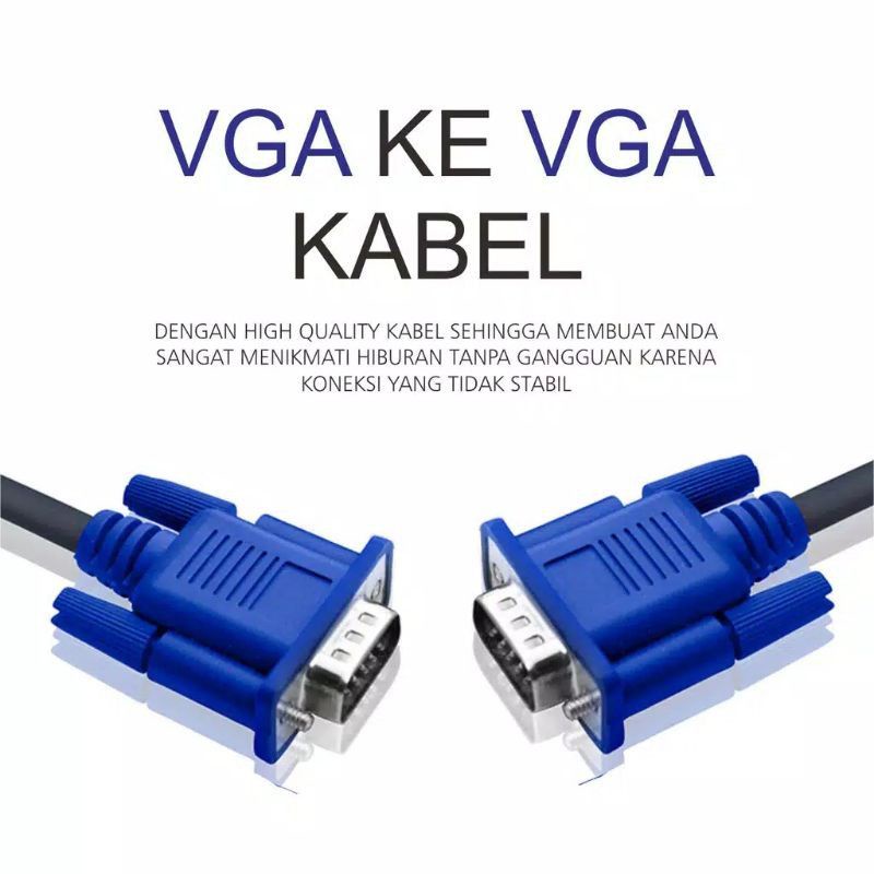 KABEL VGA 3 Meter /CABLE VGA Male To Male 3M