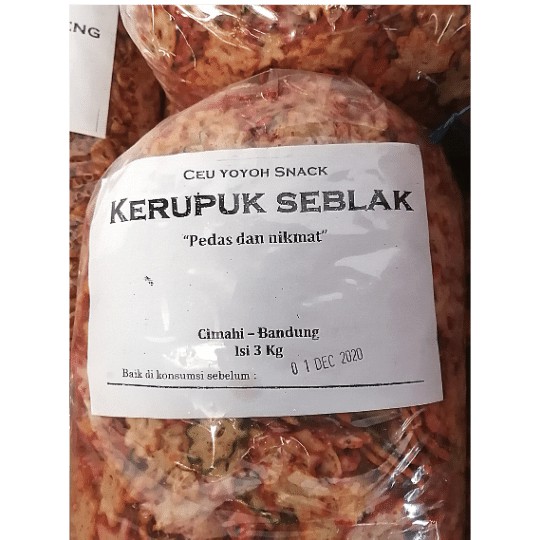 

Kerupuk Seblak Ceu Yoyoh 3kg