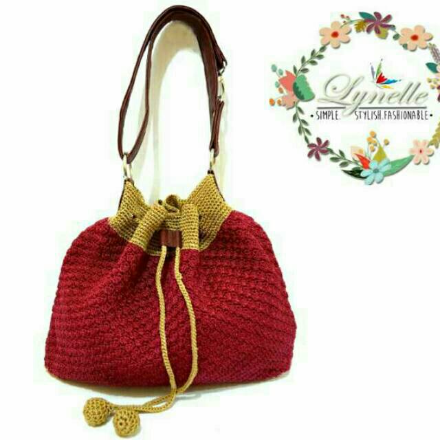 Tas Rajut Nylon Serut