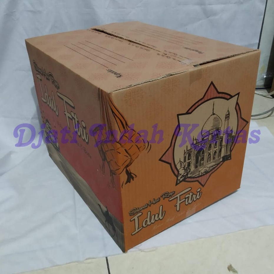 MURAH !!! Kardus Idul Fitri / Kardus Lebaran / Kardus Parcel / Kardus sembako (Uk. 30x30x40) 10pcs