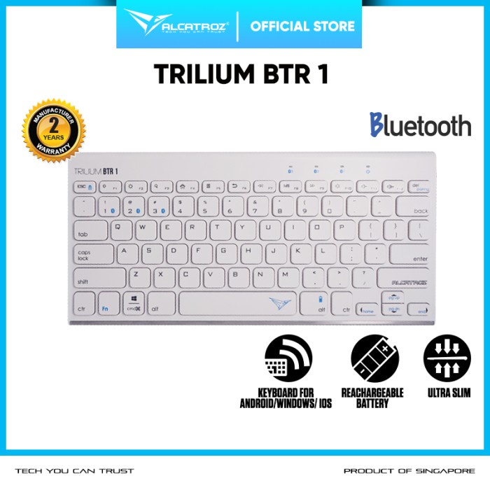 Alcatroz Keyboard Wireless Trilium BTR 1