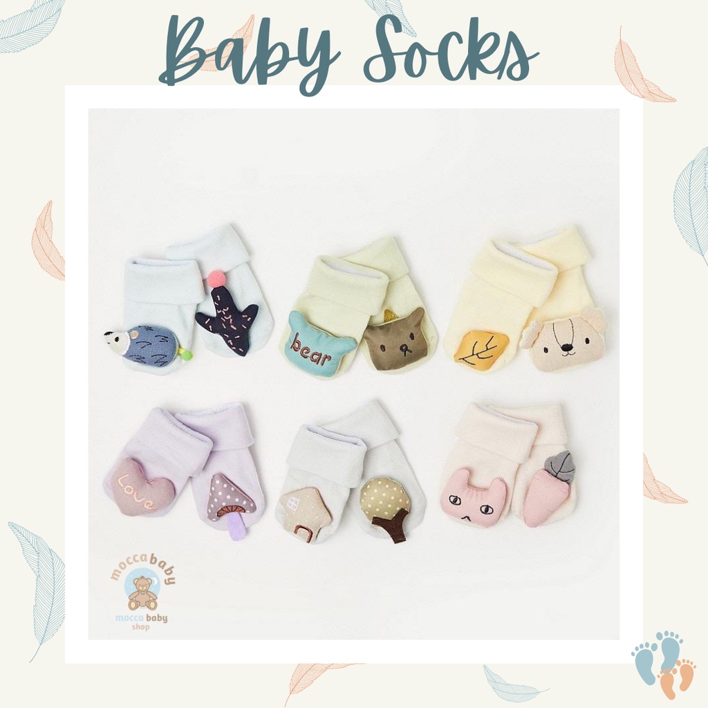 MBBS Kaos Kaki Anak Bayi Balita Lucu 3D Timbul / Baby Cute Socks / WOODLAND 02