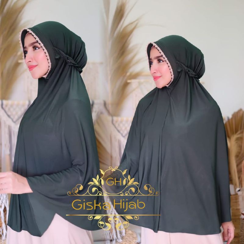 Hijab Sajidah Jumbo Jersey Super Premium Bergo Khimar Panjang