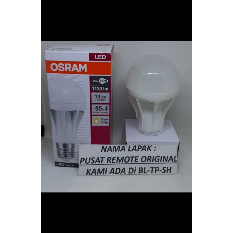 BOHLAM LAMPU LED OSRAM 13,5 WATT WARM WHITE ORIGINAL ASLI