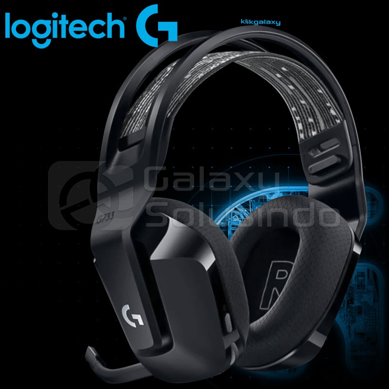 Logitech G733 LIGHTSPEED Wireless Lightsync RGB Gaming Headset - Black