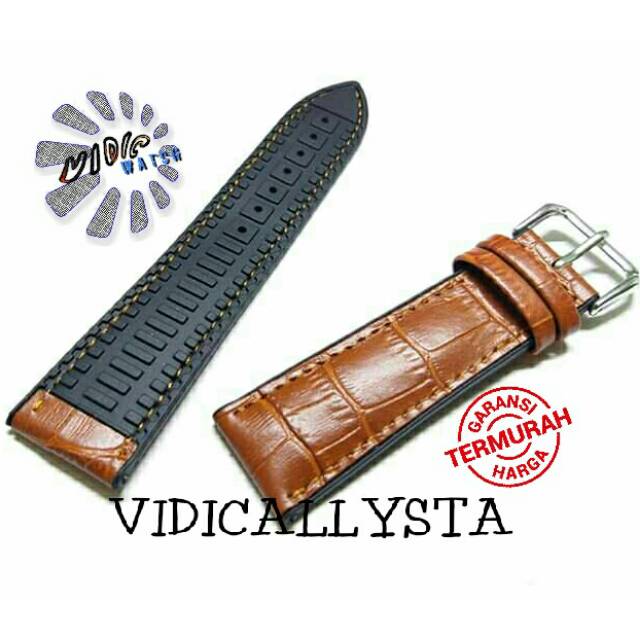 STRAP TALI JAM KULIT RUBBER KOMBINASI 18 20 22 MM