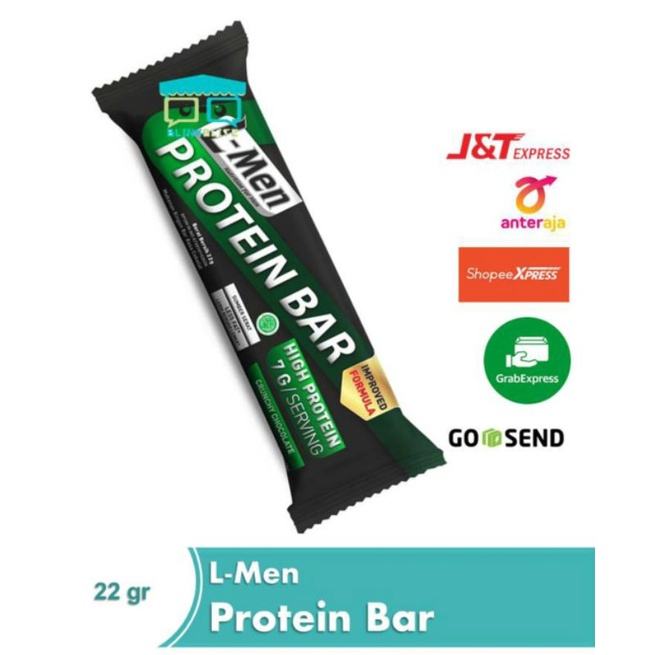 L-Men Protein Bar Crunchy Chocolate 7 gr Snack Sachet Whey Protein