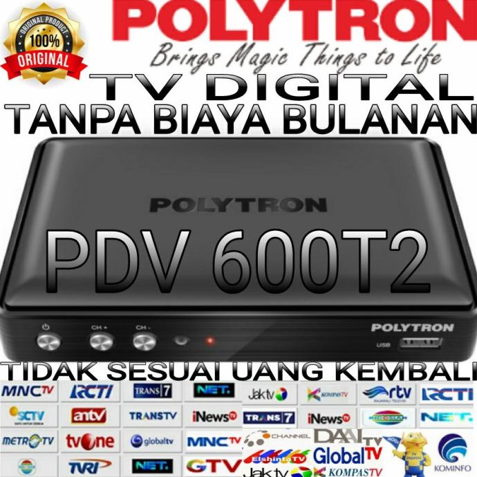 Set Top Box Polytron Digital DVB - T2 PDV 600T2 terbaru
