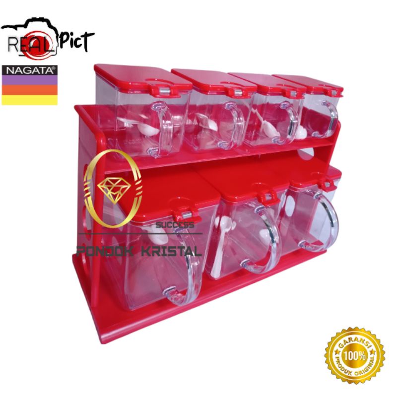 Tempat Bumbu Dapur Kitchen Set NAGATA  / Rak Bumbu Masak / Wadah Bumbu Dapur