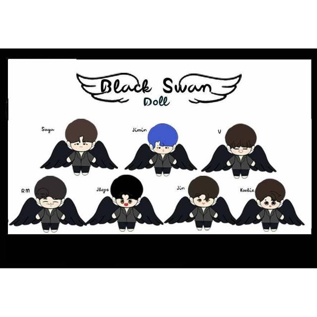 (READY STOCK) BTS BLACKSWAN DOLL - FANSITE DOLL