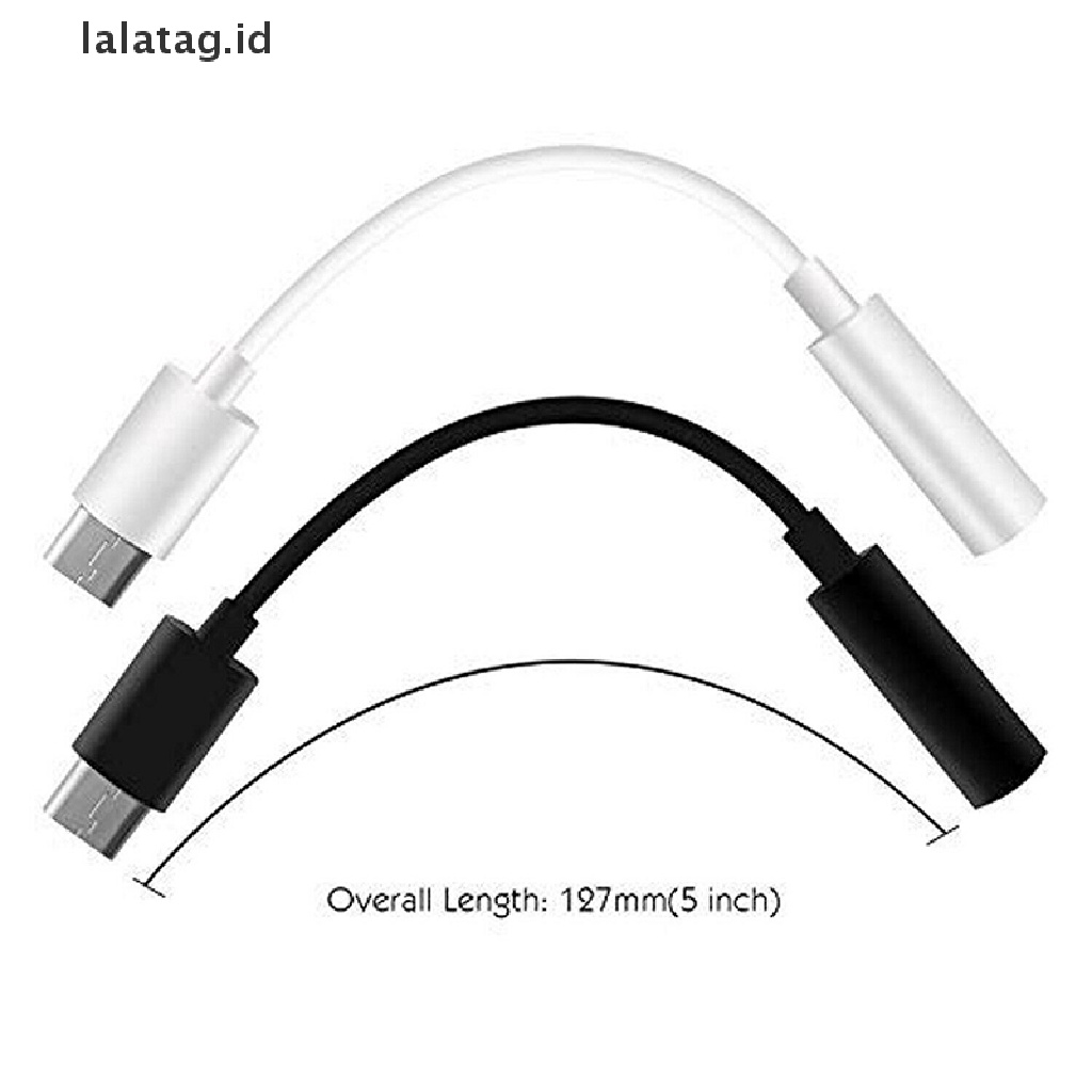 (Flyag) Kabel Adapter USB Tipe-C Ke Jack Audio Aux 3.5MM Untuk Earphone / Headphone