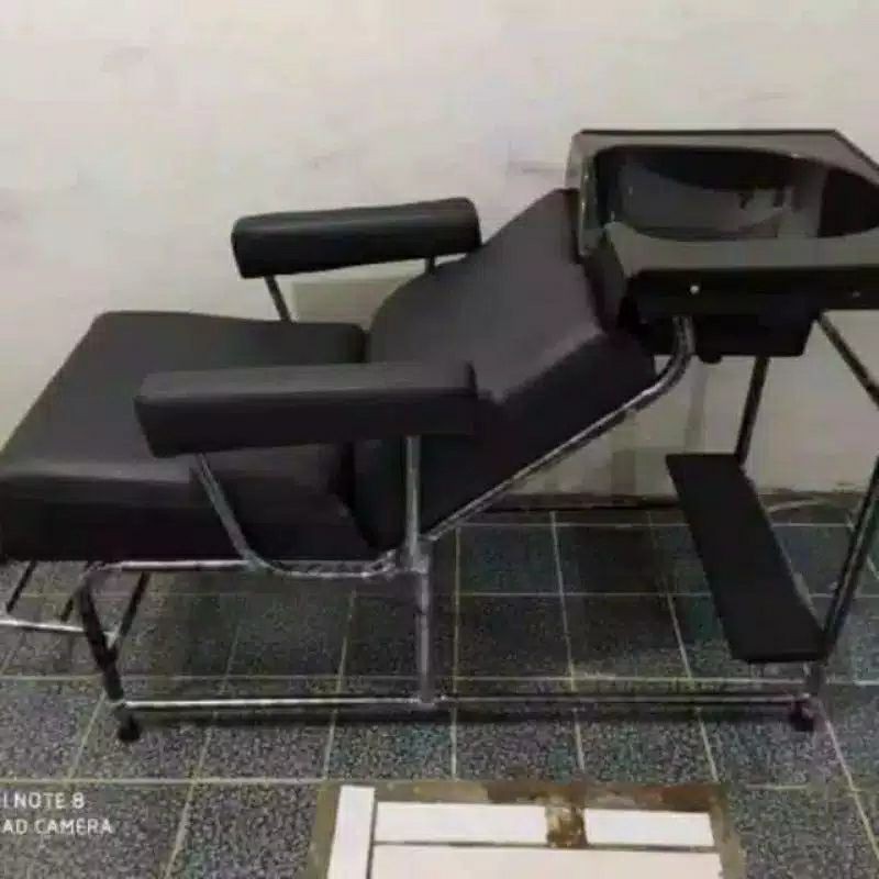Wasbak Keramas Salon / Kursi Cuci Rambut / Alat Salon Tempat Cuci Rambut Hitam