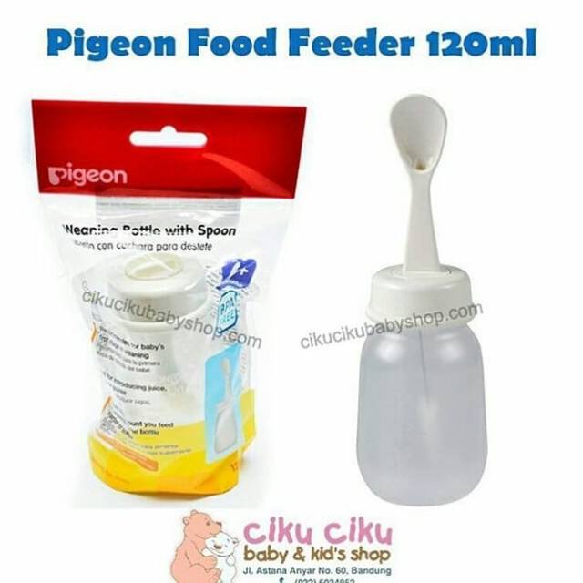 Pigeon Foodfeeder 120ml Botol Sendok Bayi /Peralatan Makan Bayi