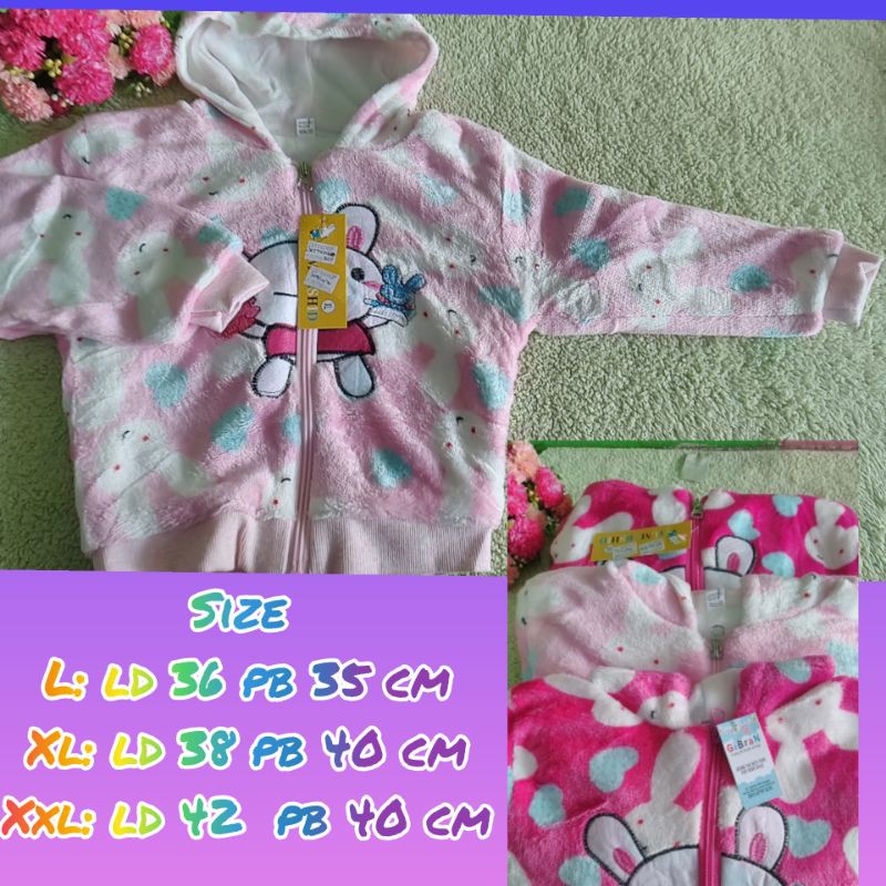 jaket bulu anak perempuan