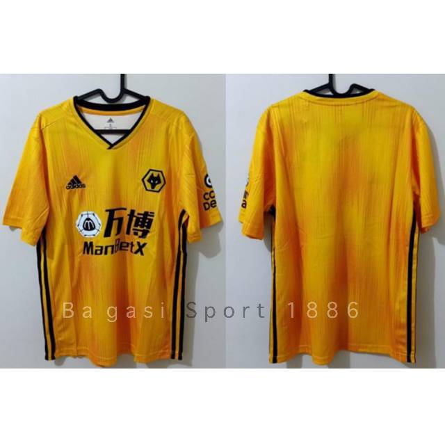 Jersey Baju Bola Wolverhampton Wanderers Wolves Home 2019 2020 Big Size Jumbo XXL 2XL Besar 2019/20